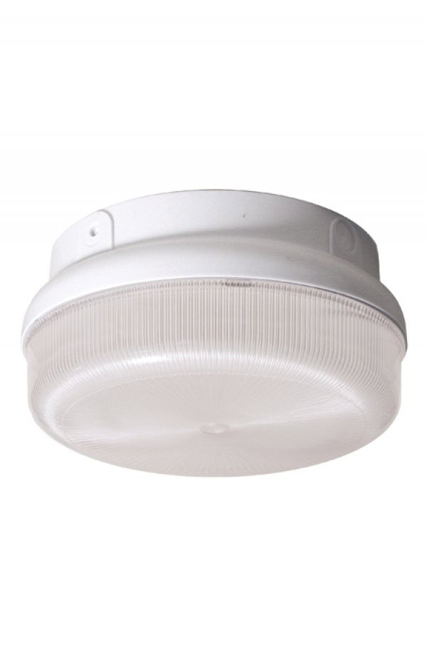 Wave Lighting 165FM-LR15W-WH Led Gardian One Light Ceiling Mount Outdoor White