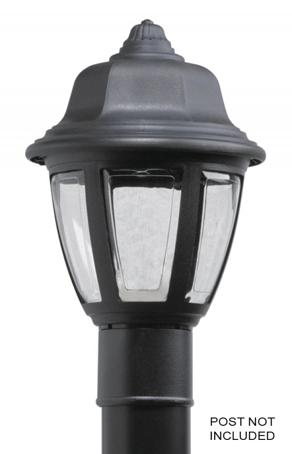 Wave Lighting 204TC-BK Park Point One Light Post Mount Outdoor Black