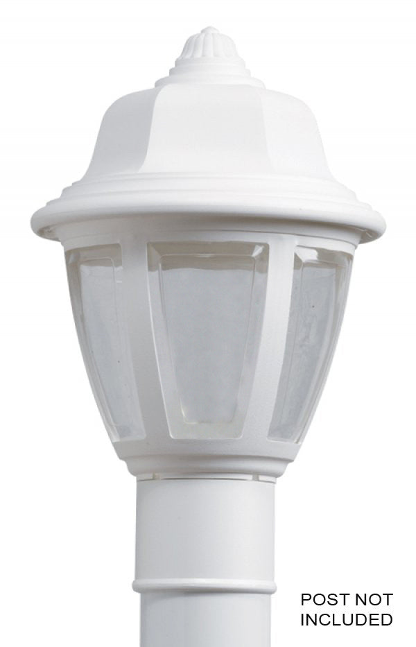 Wave Lighting 204TC-LR12W-WH Park Point Led One Light Post Mount Outdoor White