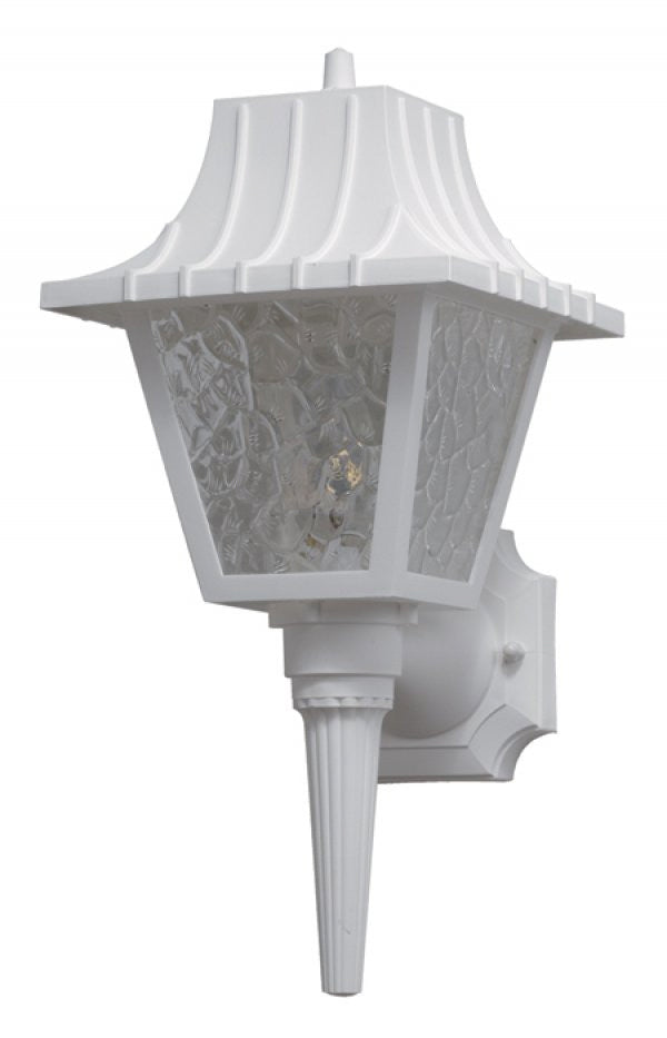 Wave Lighting 208SC-WH Hawthorne One Light Wall Mount Outdoor White