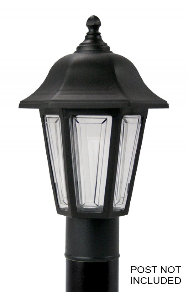 Wave Lighting 230TC-BK Brentwood One Light Post Mount Outdoor Black