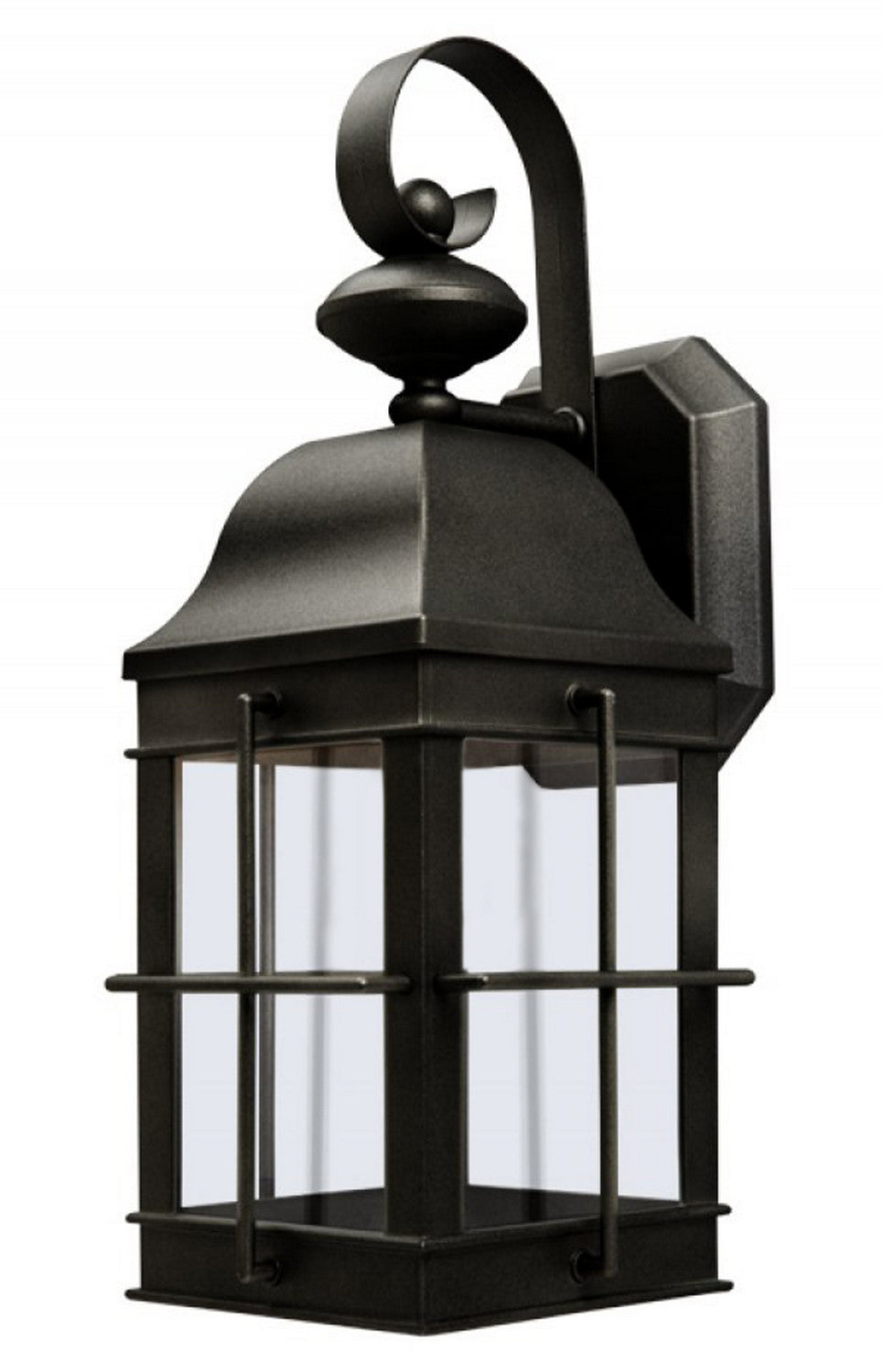Wave Lighting 241VC-LR12W-BK Led New Town One Light Post Mount Outdoor Black