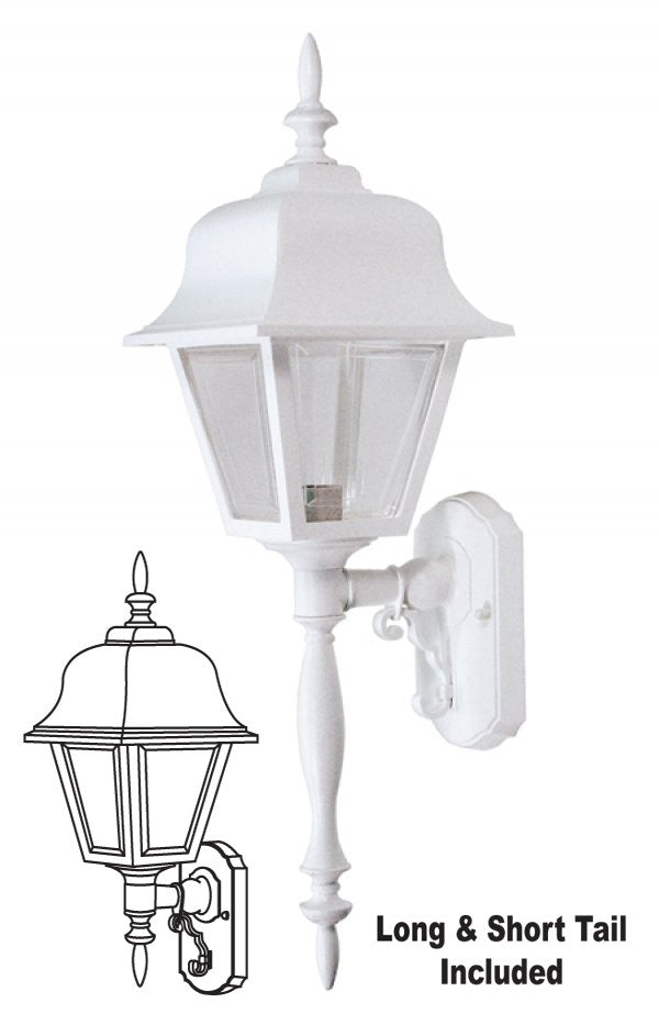 Wave Lighting 260SC-WH Ashland One Light Wall Mount Outdoor White