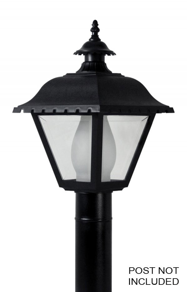 Wave Lighting 270TC-BK Hawthorne One Light Post Mount Outdoor Black