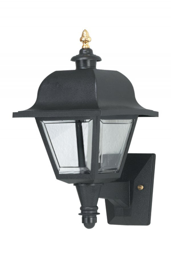 Wave Lighting 408 Saxony One Light Post Mount Outdoor Black