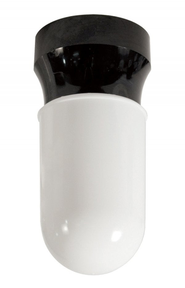 Wave Lighting 420L-BK Pocket One Light Ceiling Mount Outdoor Black