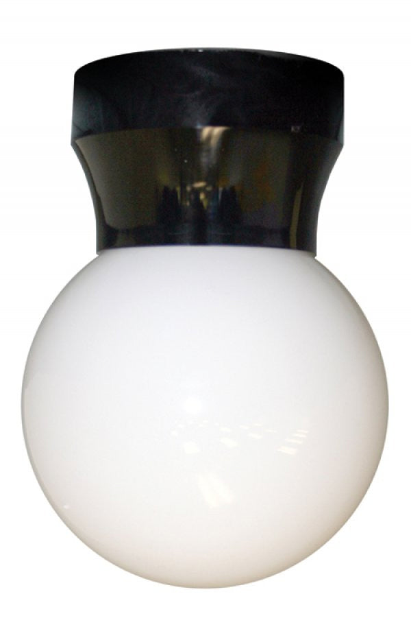 Wave Lighting 421C-BK Pocket One Light Ceiling Mount Outdoor Black