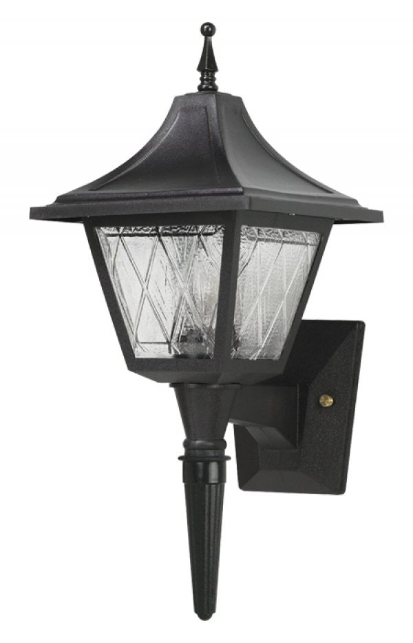 Wave Lighting 608 Vanguard One Light Wall Mount, Short & Long Stem Outdoor Black