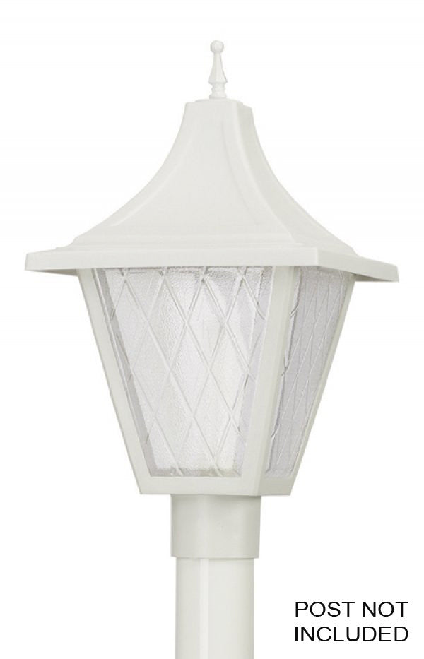 Wave Lighting 609-LR15W Led Vanguard One Light Post Mount Outdoor White