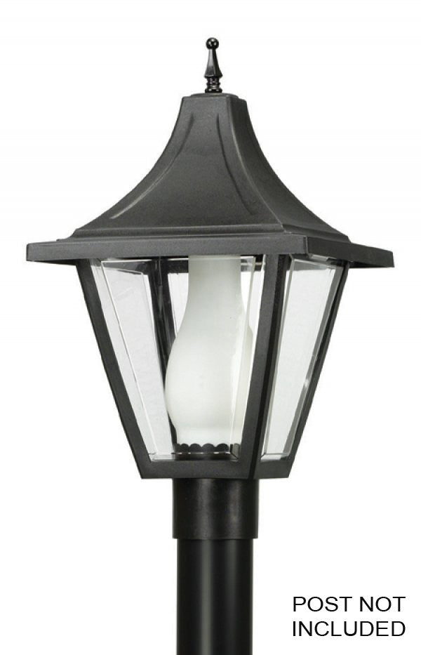 Wave Lighting 612-LR12W Led Vanguard One Light Post Mount Outdoor Black