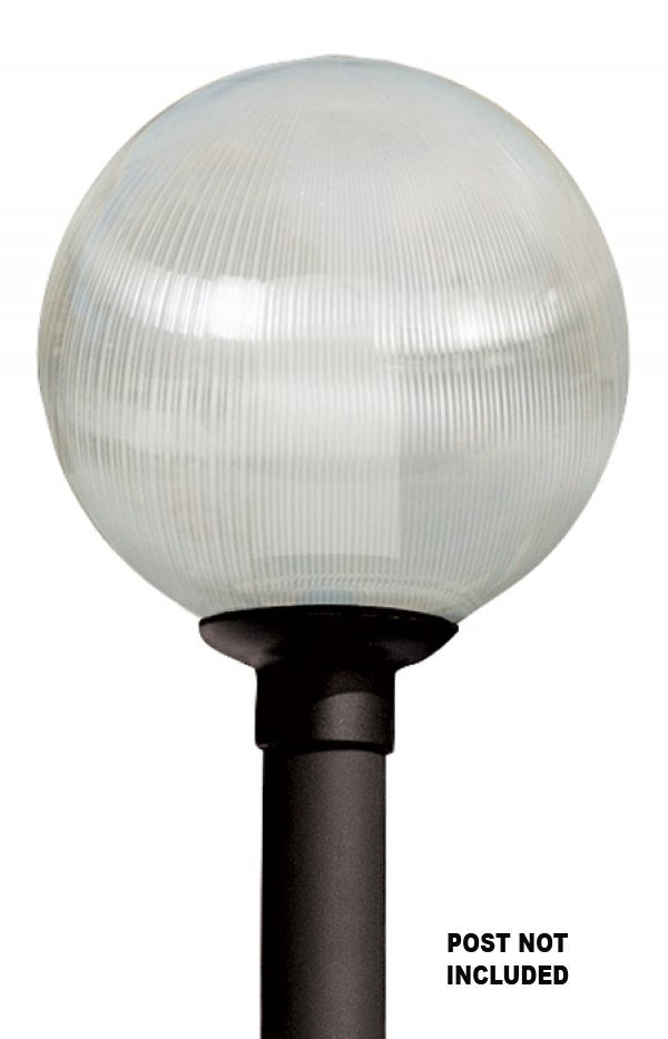 Wave Lighting 8001 Globe & Acorns One Light Post Mount Outdoor Black