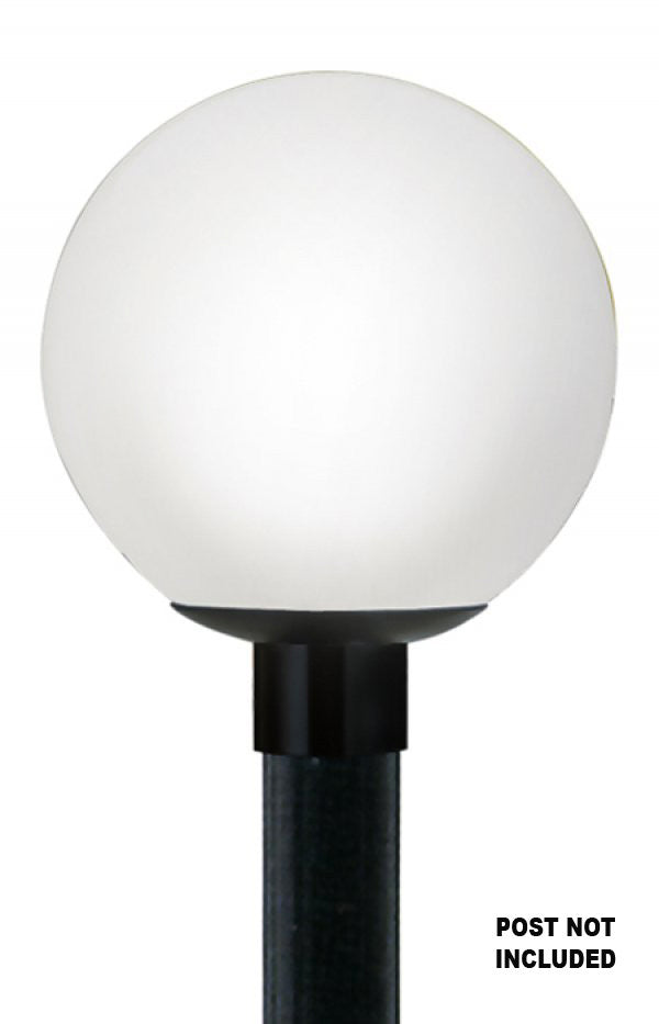 Wave Lighting 8002 Globe & Acorns One Light Post Mount Outdoor Black