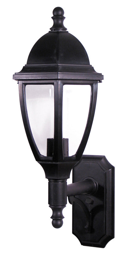 Wave Lighting S11SF-LR12W-BK Everstone Led One Light Lantern Outdoor Black