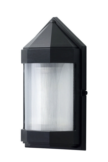 Wave Lighting S32WC-LR15W-BK Everstone Led One Light Wall Pack Outdoor Black
