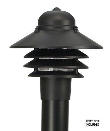 Wave Lighting S75TC-LR12W-BK Led Nautical One Light Post Mount Outdoor Black