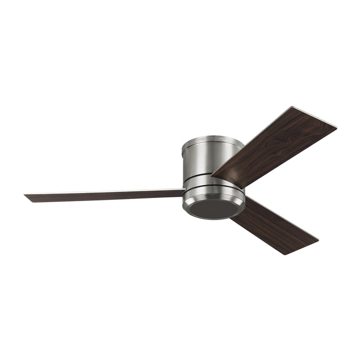 Visual Comfort Fan Clarity 56 3CLMR56BSD-V1 Ceiling Fan - Brushed Steel, Silver/Silver/