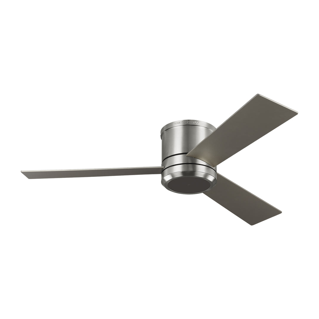 Visual Comfort Fan Clarity 56 3CLMR56BSD-V1 Ceiling Fan - Brushed Steel, Silver/Silver/