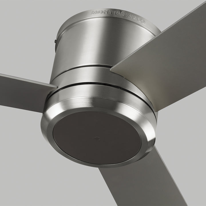 Visual Comfort Fan Clarity 56 3CLMR56BSD-V1 Ceiling Fan - Brushed Steel, Silver/Silver/