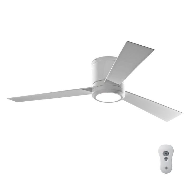 Visual Comfort Fan Clarity 52 3CLYR52RZWD-V1 Ceiling Fan - Matte White, Matte White/Matte White/