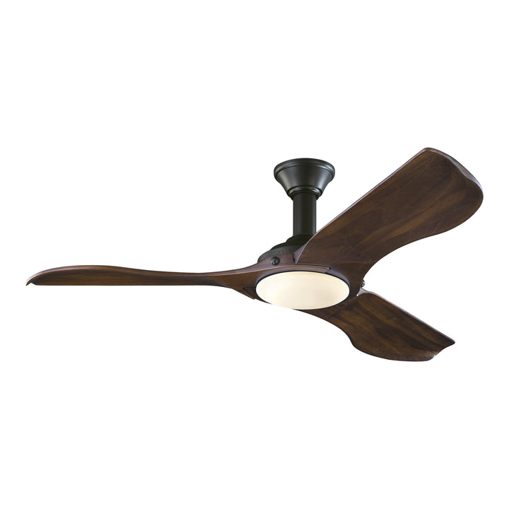 Visual Comfort Fan Minimalist 56 3MNLR56BKD-V1 Ceiling Fan - Matte Black, Dark Walnut/Dark Walnut/