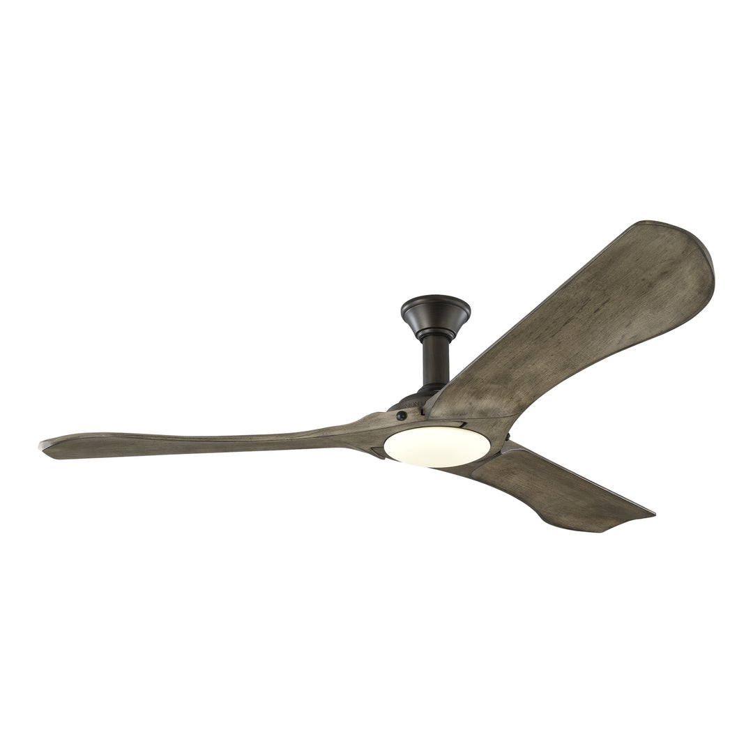 Visual Comfort Fan Minimalist 72 3MNLR72AGPD-V1 Ceiling Fan - Aged Pewter, Light Grey Weathered Oak/Light Grey Weathered Oak/