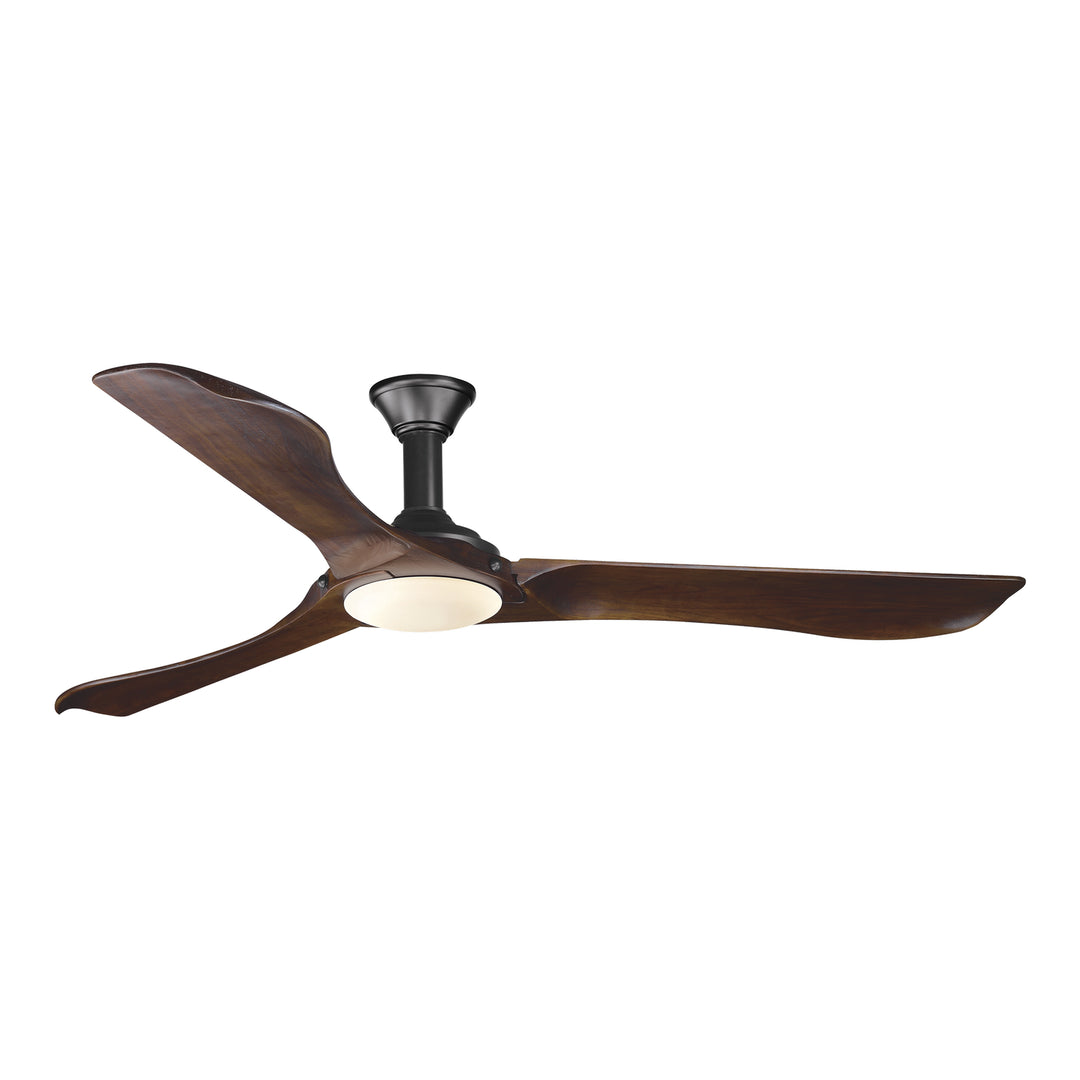 Visual Comfort Fan Minimalist 72 3MNLR72BKD-V1 Ceiling Fan - Matte Black, Dark Walnut/Dark Walnut/