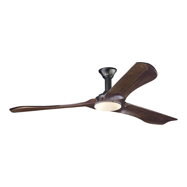 Visual Comfort Fan Minimalist 72 3MNLR72BKD-V1 Ceiling Fan - Matte Black, Dark Walnut/Dark Walnut/