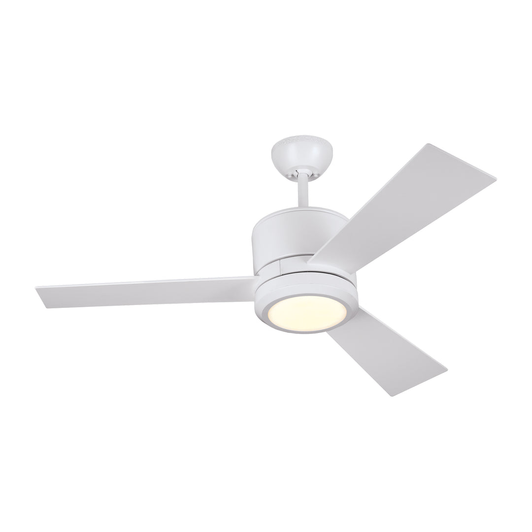 Visual Comfort Fan Vision 42 3VNR42RZWD-V1 Ceiling Fan - Matte White, Matte White/Matte White/