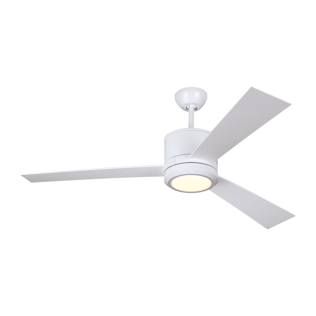 Visual Comfort Fan Vision 52 3VNR52RZWD-V1 Ceiling Fan - Matte White, Matte White/Matte White/