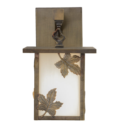 Meyda Tiffany Lighting 89245 Hyde Park One Light Wall Sconce Outdoor Copper/Antique/Verde