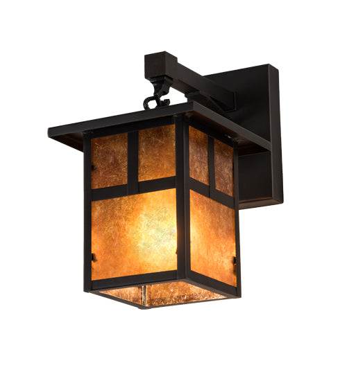 Meyda Tiffany Lighting 89355 Hyde Park One Light Wall Sconce Outdoor Bronze / Dark