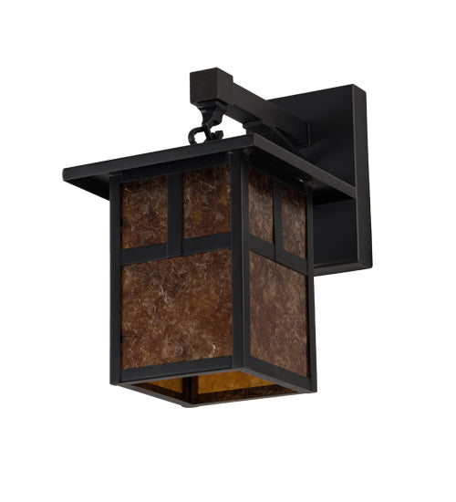 Meyda Tiffany Lighting 89355 Hyde Park One Light Wall Sconce Outdoor Bronze / Dark