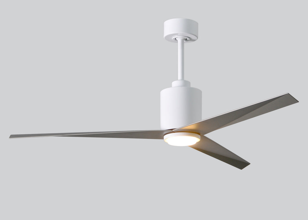 Matthews Fan Company Eliza EKLK-WH-BN Ceiling Fan 56 - Gloss White, Brushed Nickel/