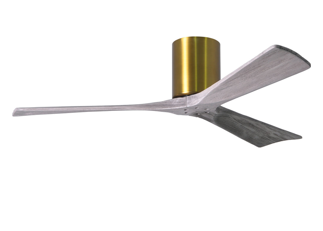 Matthews Fan Company Irene IR3H-BRBR-BW-52 Ceiling Fan 52 - Brushed Brass, Barnwood Tone/