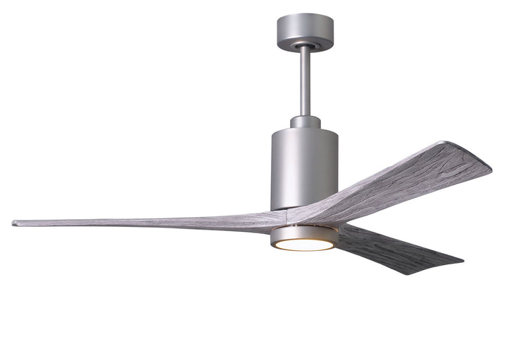 Matthews Fan Company Patricia PA3-BN-BW-60 Ceiling Fan 60 - Brushed Nickel, Barnwood Tone/