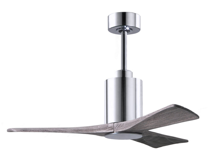 Matthews Fan Company Patricia PA3-CR-BW-42 Ceiling Fan 42 - Polished Chrome, Barnwood Tone/