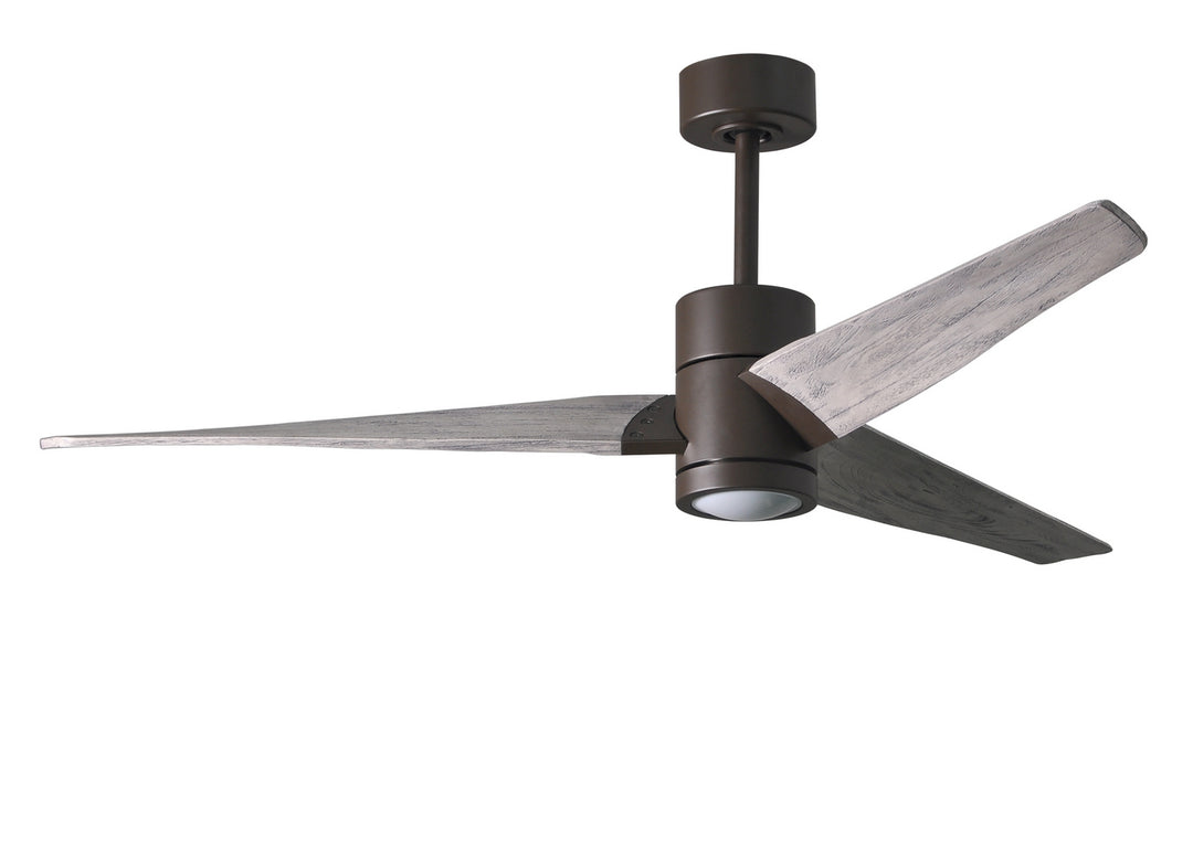 Matthews Fan Company Super Janet SJ-TB-BW-60 Ceiling Fan 60 - Textured Bronze, Barn Wood/