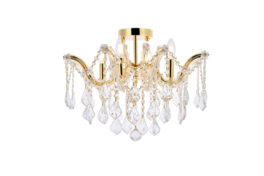 Elegant Maria Theresa 2800F18G/RC Ceiling Light - Gold