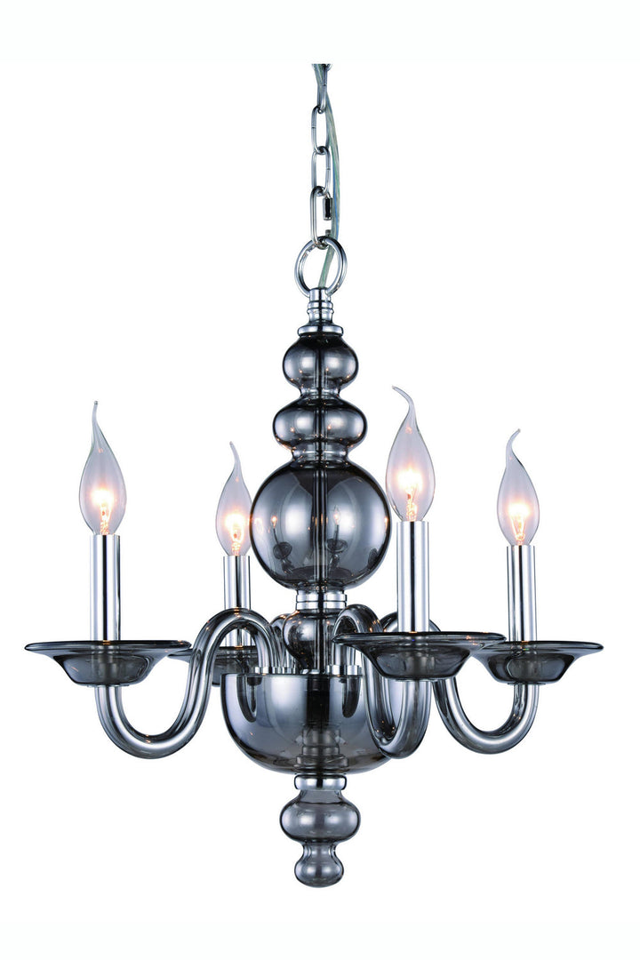 Elegant Champlain 7872D17SS Chandelier Light - Siver Shade