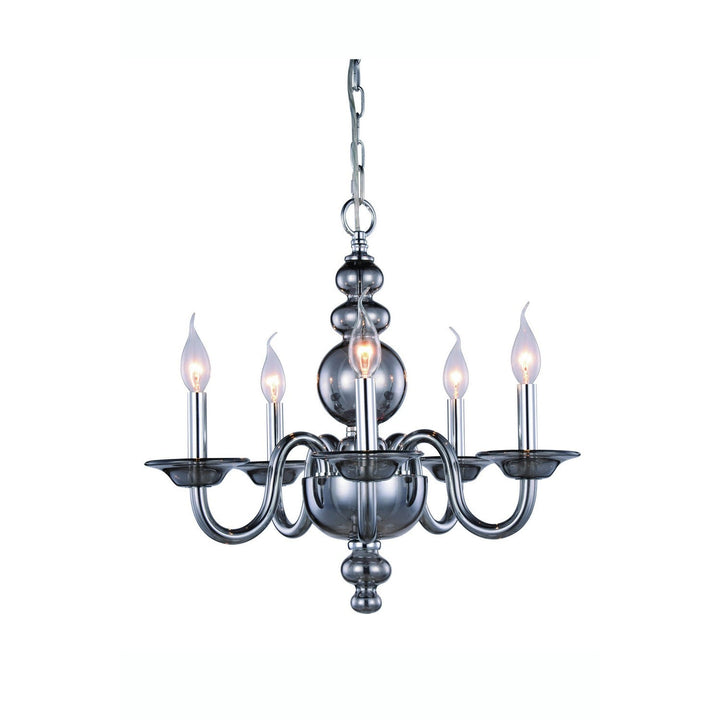 Elegant Champlain 7872D20SS Chandelier Light - Siver Shade