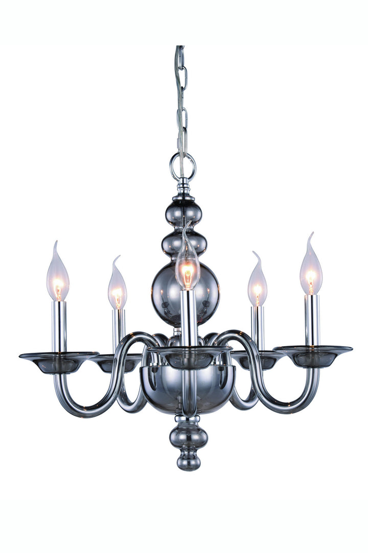 Elegant Champlain 7872D20SS Chandelier Light - Siver Shade