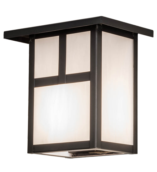 Meyda Tiffany Lighting 89690 Hyde Park One Light Wall Sconce Outdoor Bronze / Dark