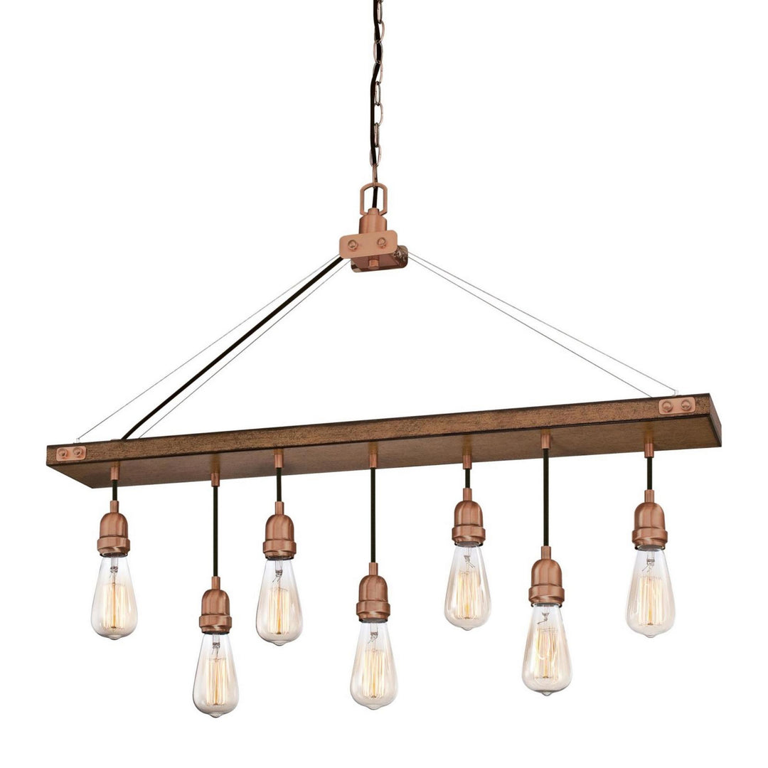 Westinghouse Elway 6351400 Pendant Light - Barnwood And Washed Copper