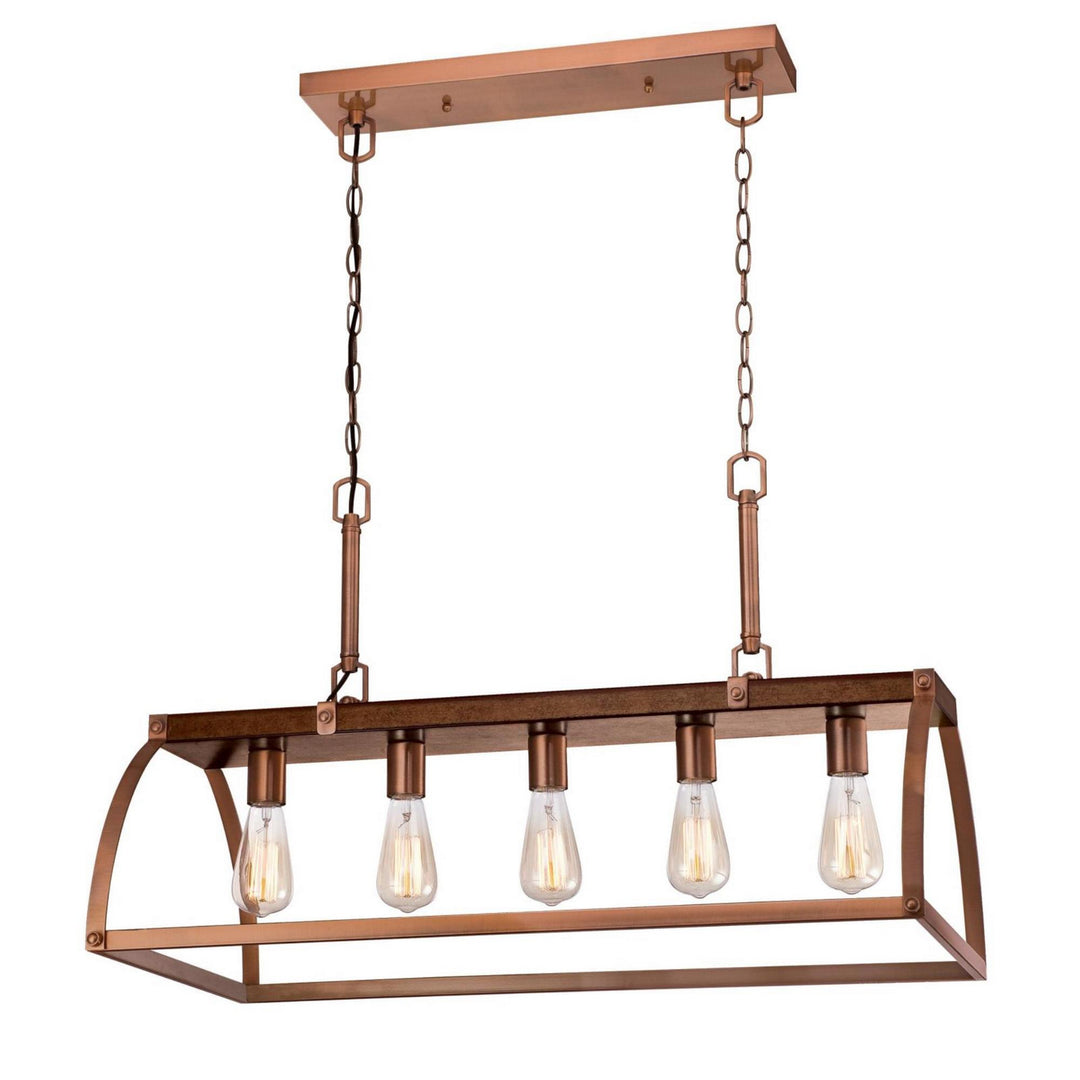 Westinghouse Oak Lane 6351600 Pendant Light - Barnwood And Washed Copper