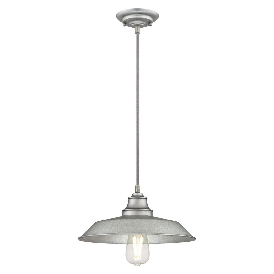 Westinghouse Iron Hill 6354600 Pendant Light - Galvanized Steel