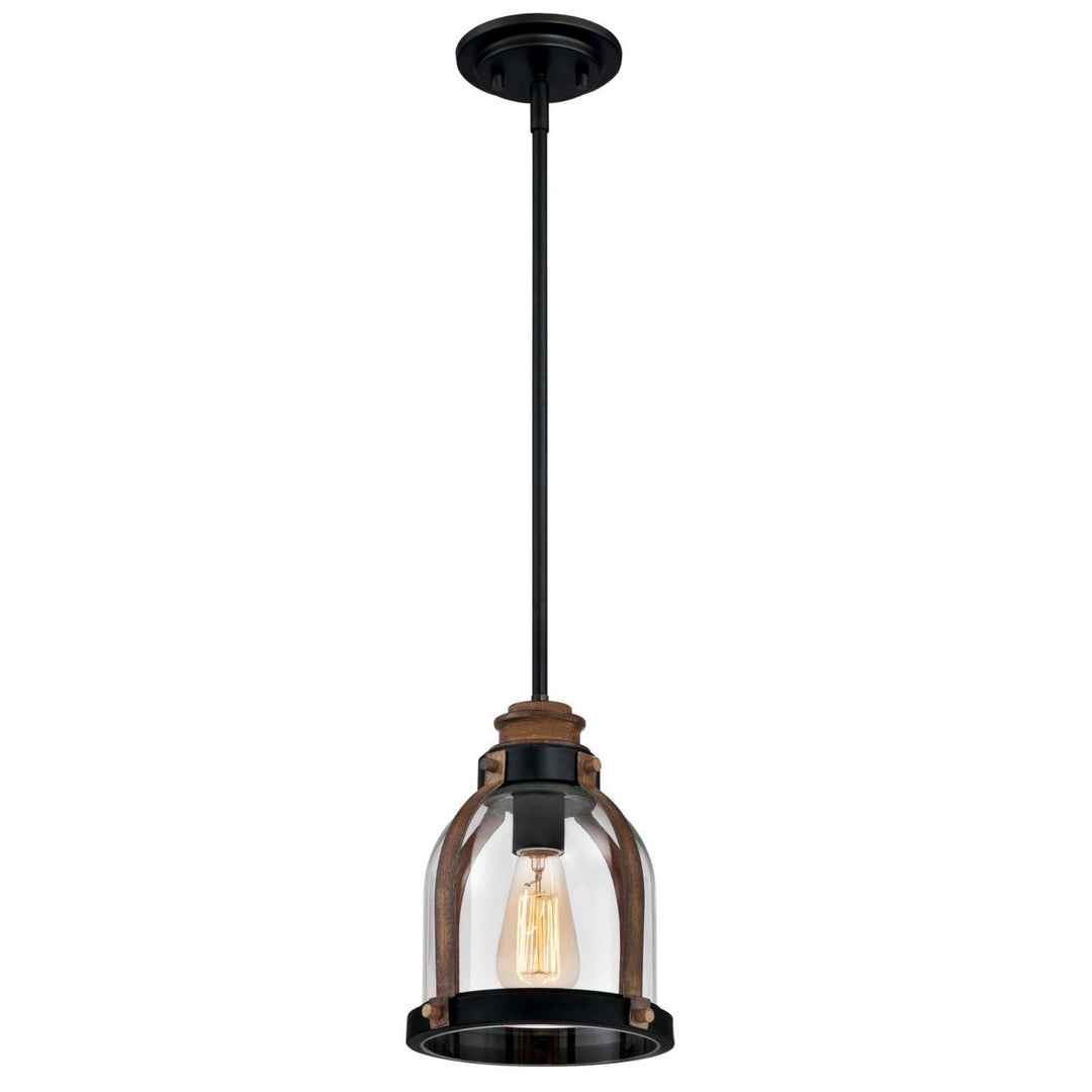 Westinghouse Cindy 6356300 Pendant Light - Oil Rubbed Bronze And Barnwood