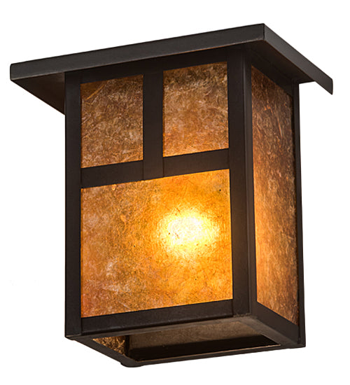 Meyda Tiffany Lighting 89802 Hyde Park One Light Wall Sconce Outdoor Bronze / Dark