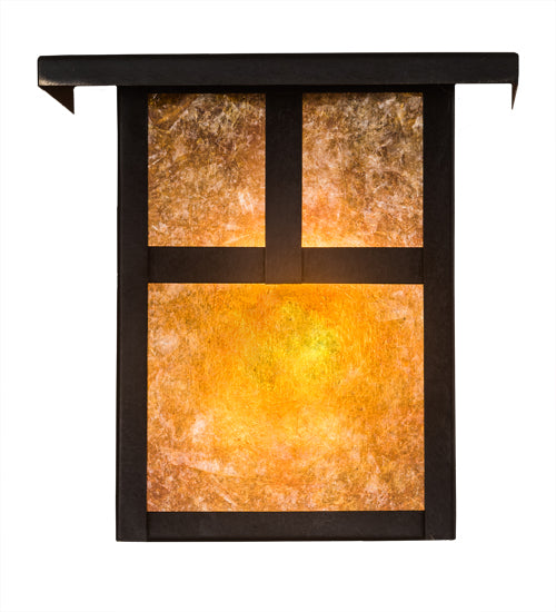 Meyda Tiffany Lighting 89802 Hyde Park One Light Wall Sconce Outdoor Bronze / Dark