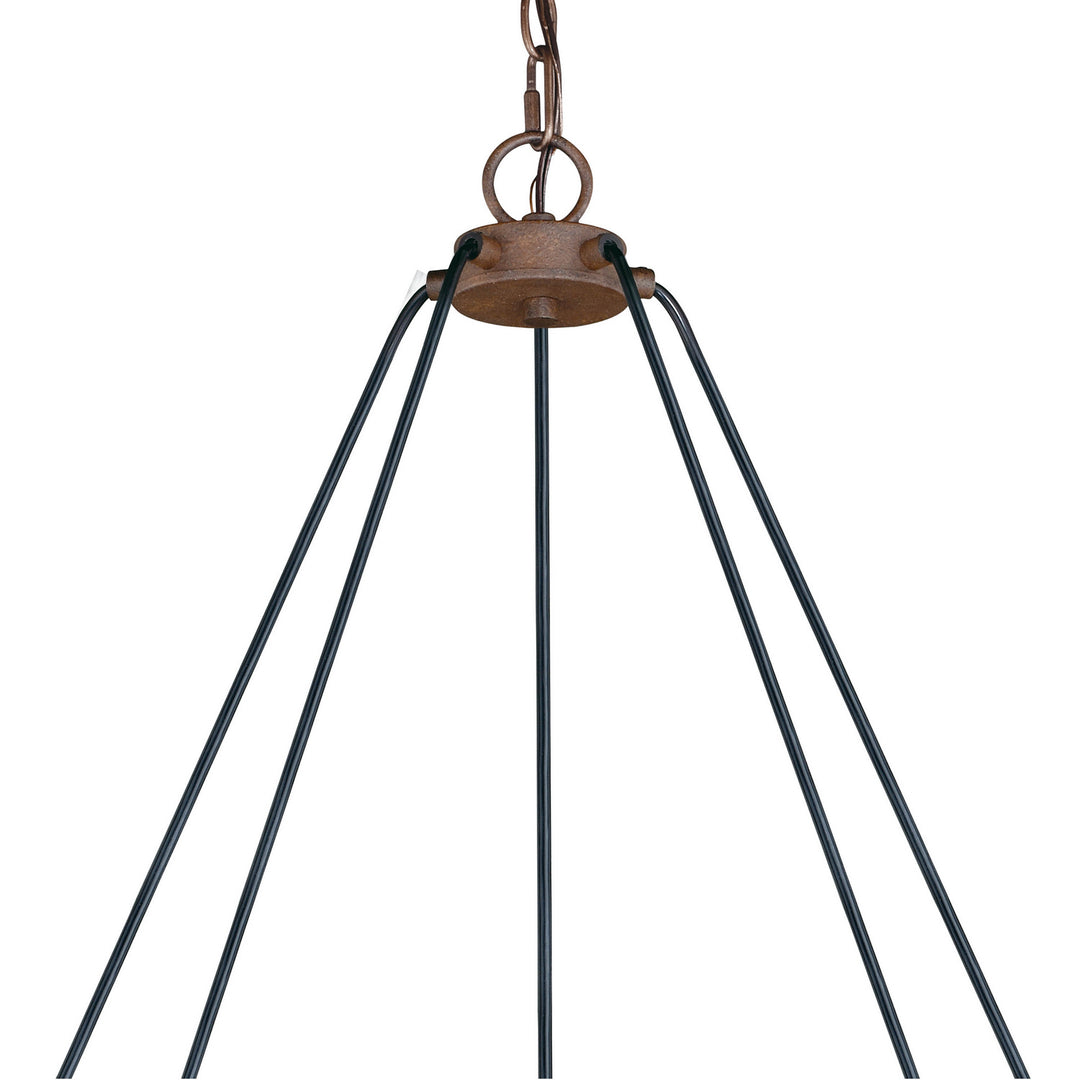 Vaxcel Milone H0198 Chandelier Light - Textured Rustic Bronze