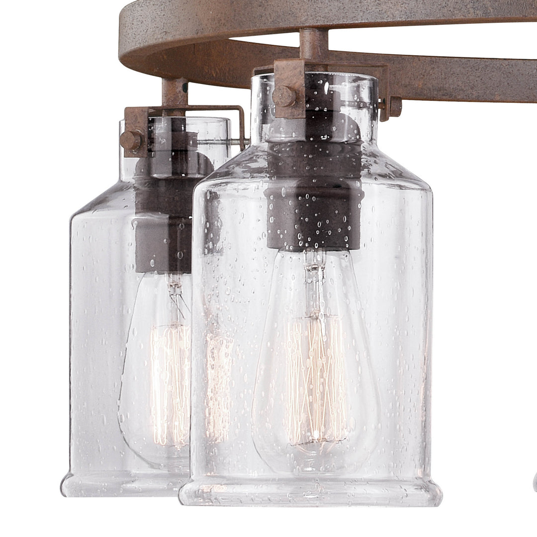 Vaxcel Milone H0198 Chandelier Light - Textured Rustic Bronze